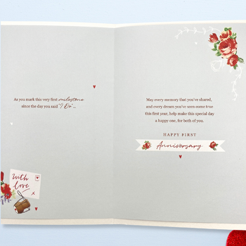 Son & Daughter-In-Law 1st Wedding Anniversary Card - Especially For You