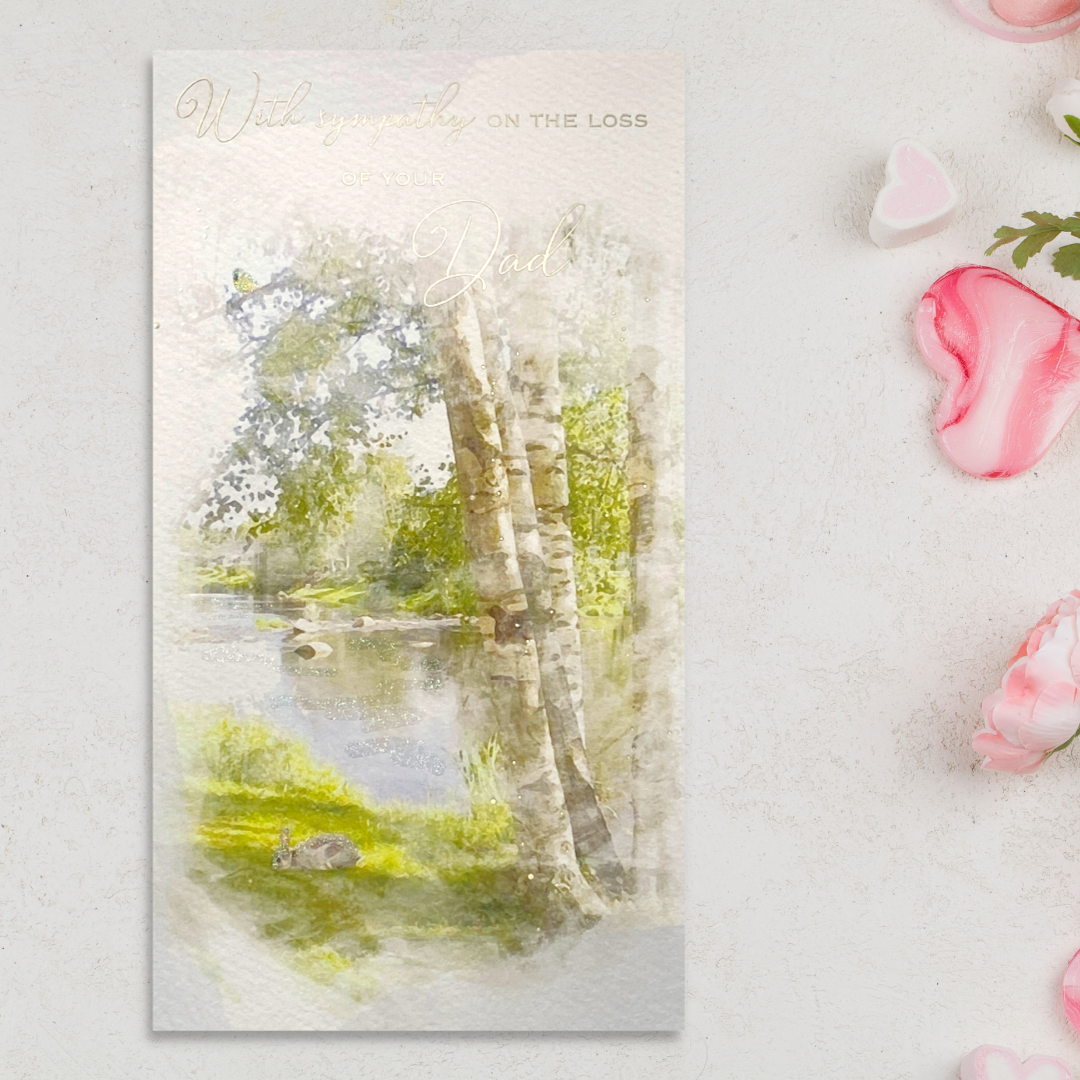 Sympathy Card Loss Of Dad - Brighstone Lake