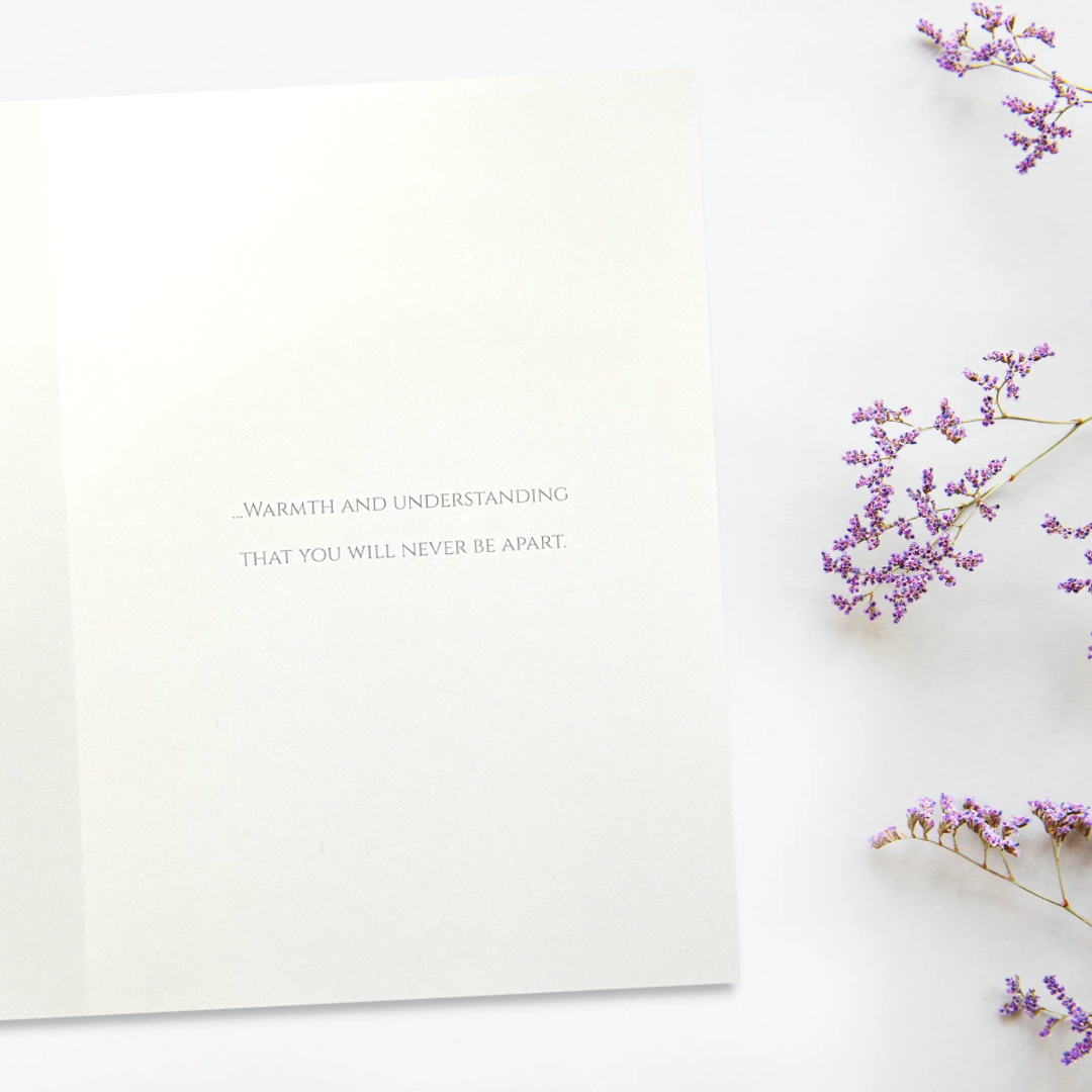 Sympathy Card Loss Of Husband - Feathers