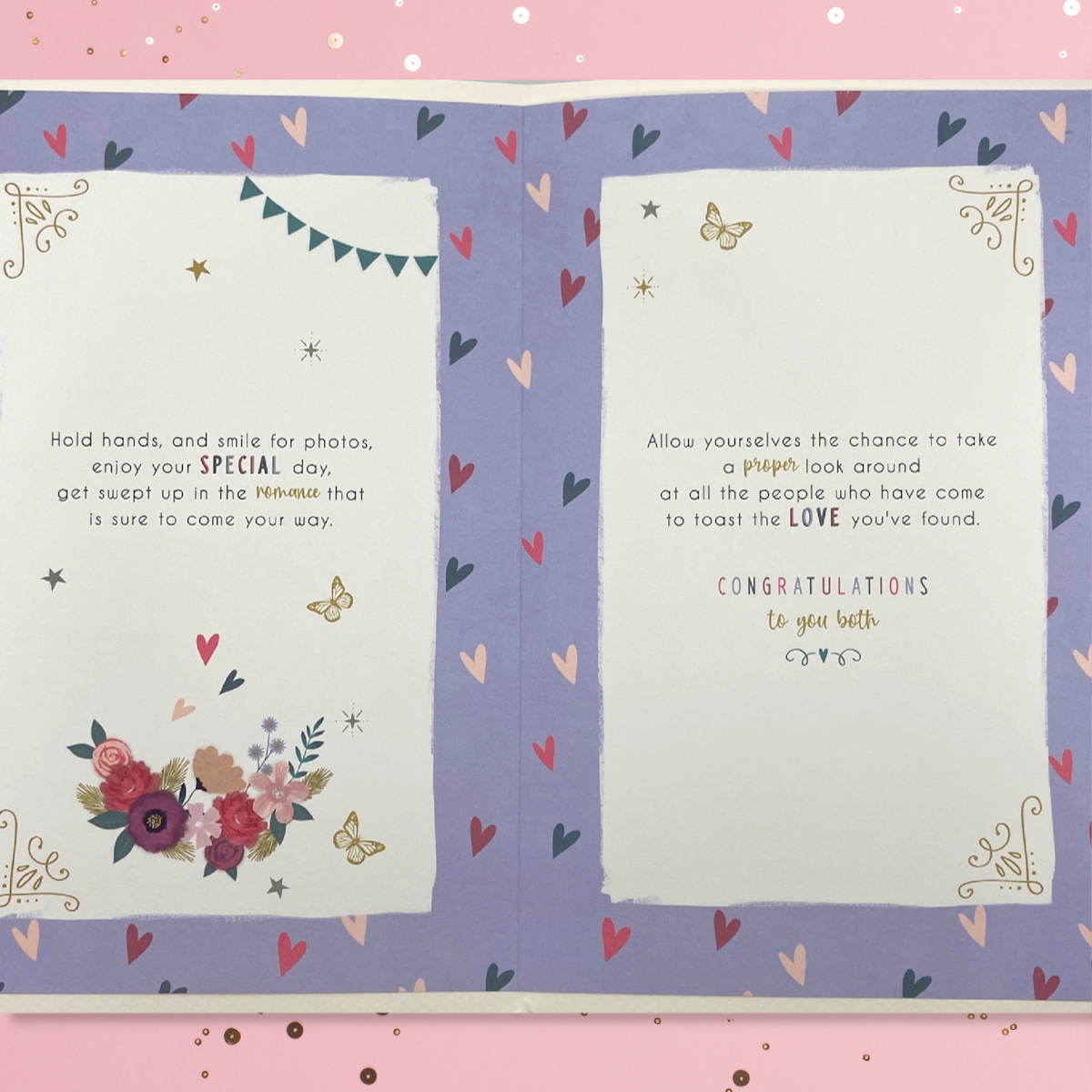 Sister & Brother-In-Law Wedding Day Card - Pavillion Horseshoe