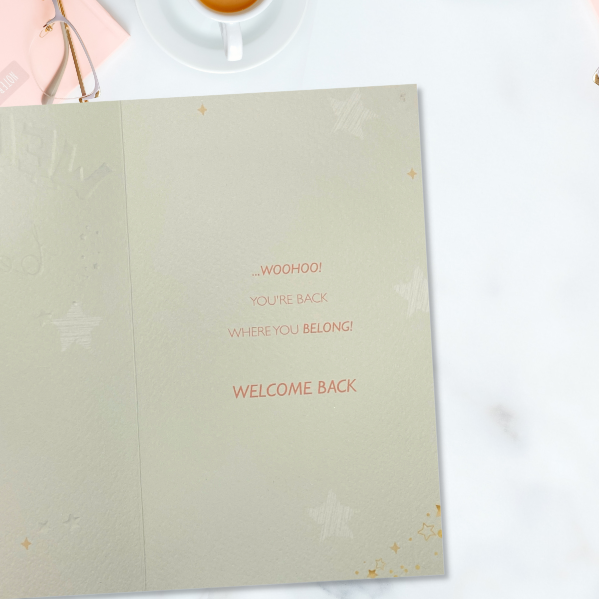 Welcome Back Card- Make Your Wish Balloons