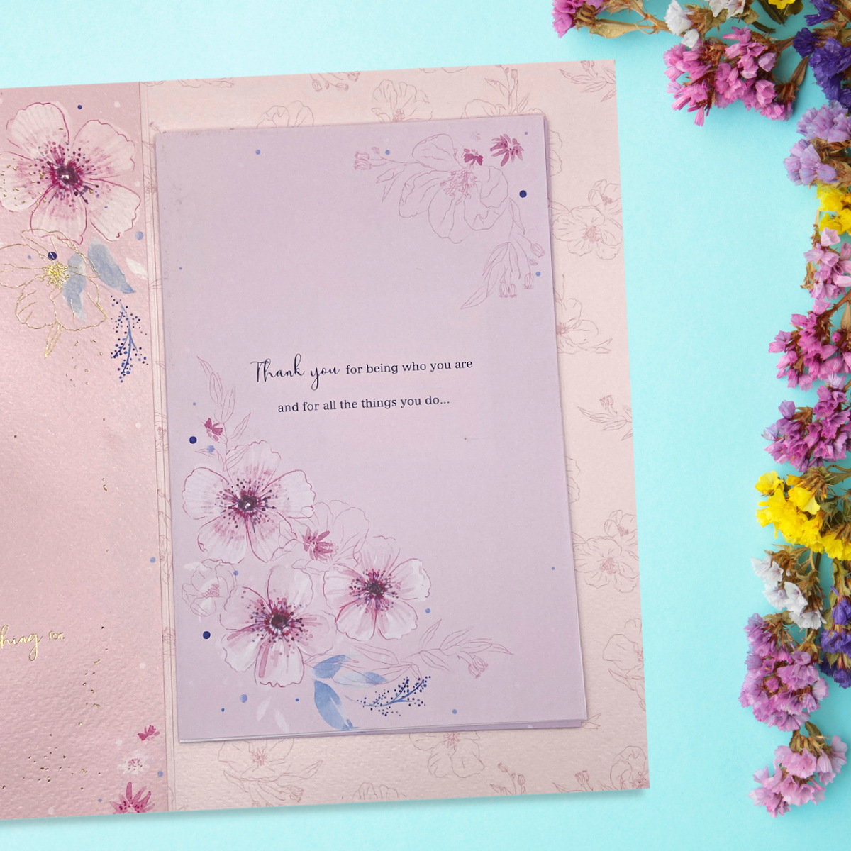 Wife Birthday Card - Sentiments Large