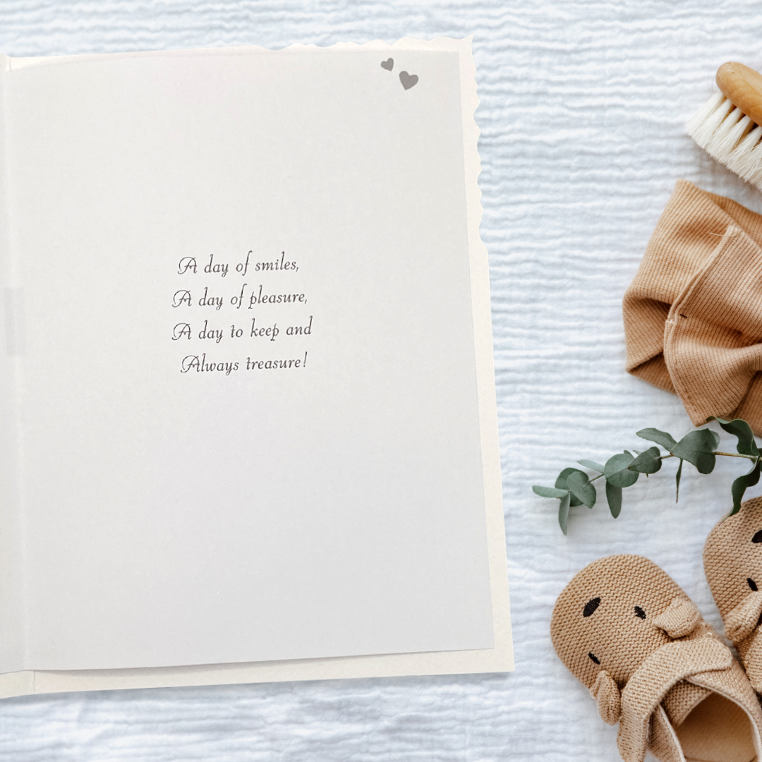 Naming Day Card - Velvet Blue Sparkle