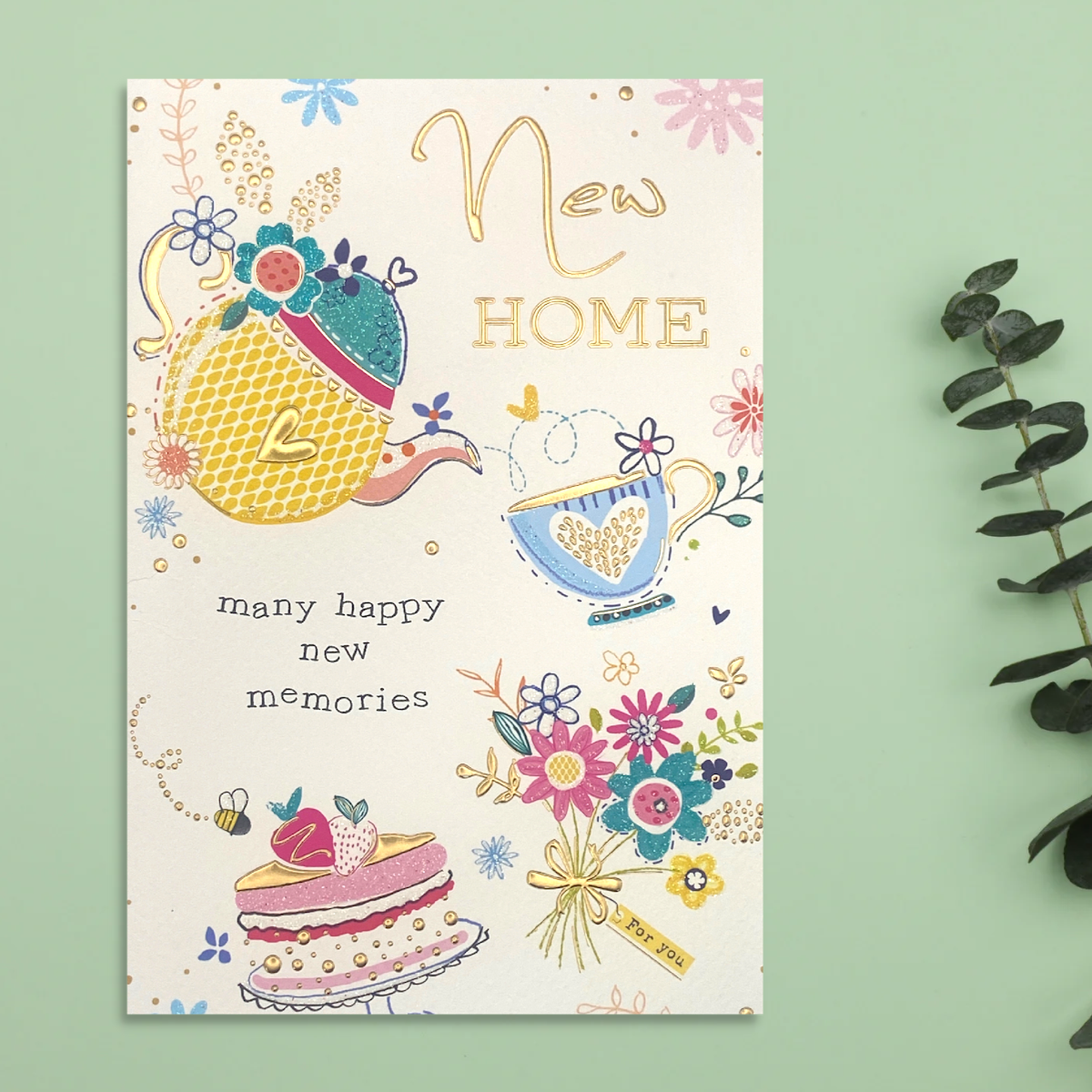New Home Card - Signature Sparkle Tea & Cake