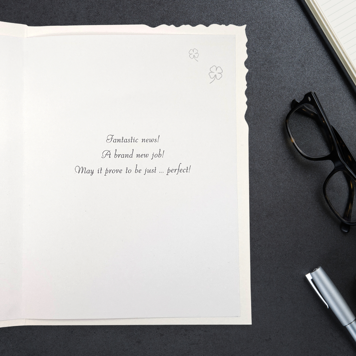 New Job Card - Velvet Sparkle Books & Pen Pot