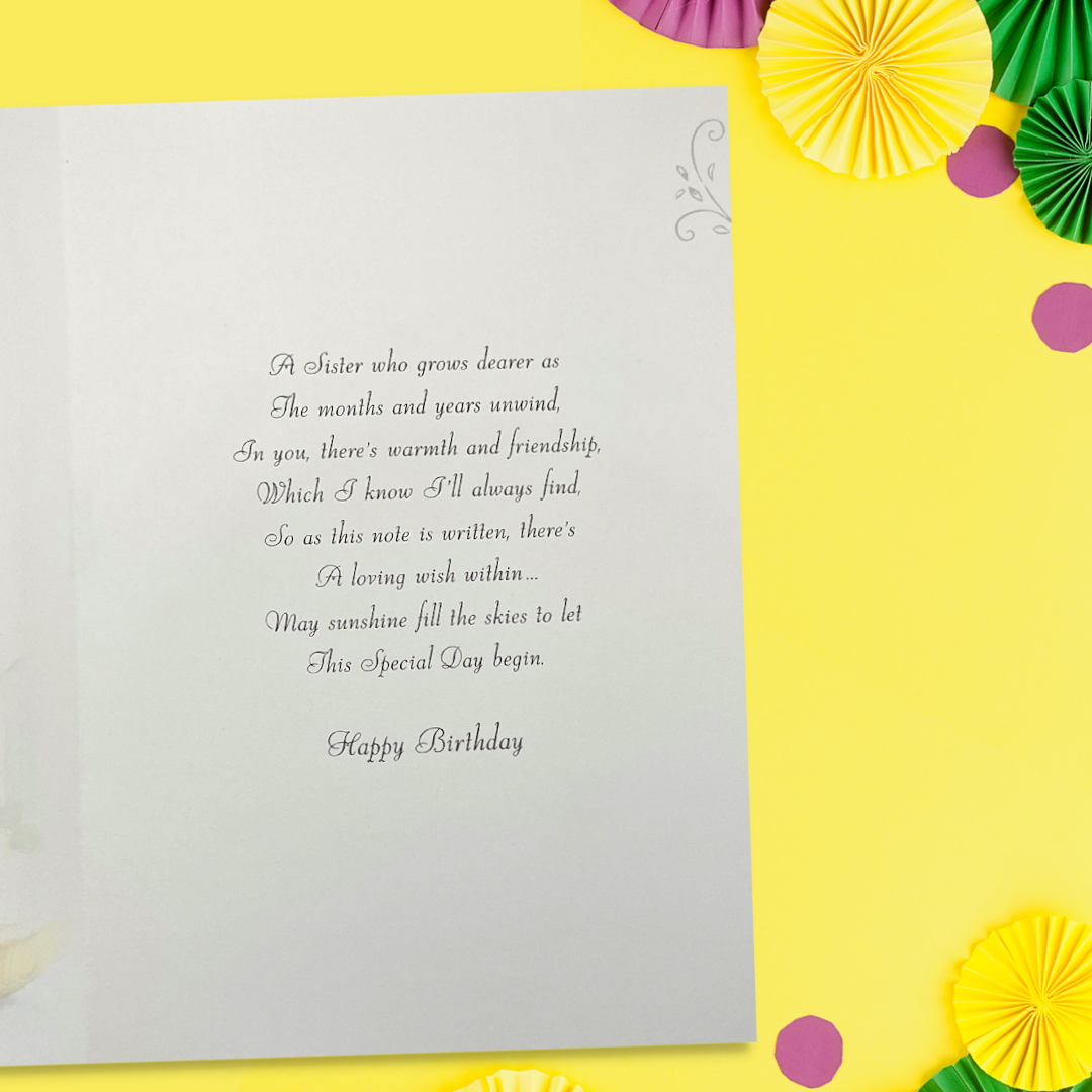 Sister Birthday Card - Velvet Tea & Cakes