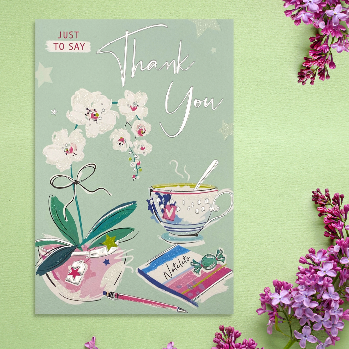 Thank You Card - Signature Orchid & Cuppa
