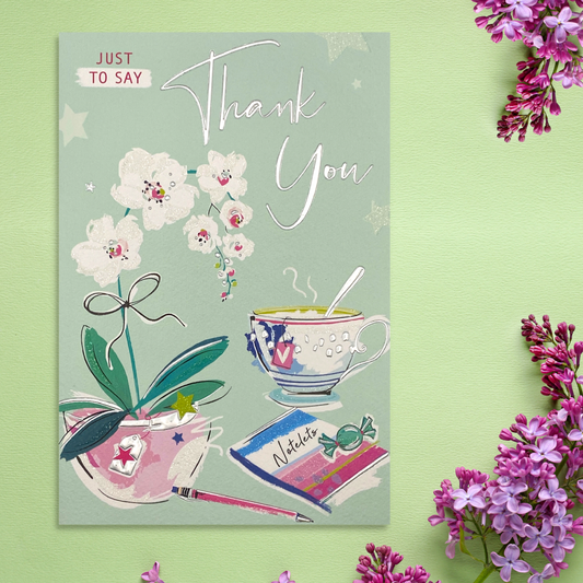 Thank You Card - Signature Orchid & Cuppa