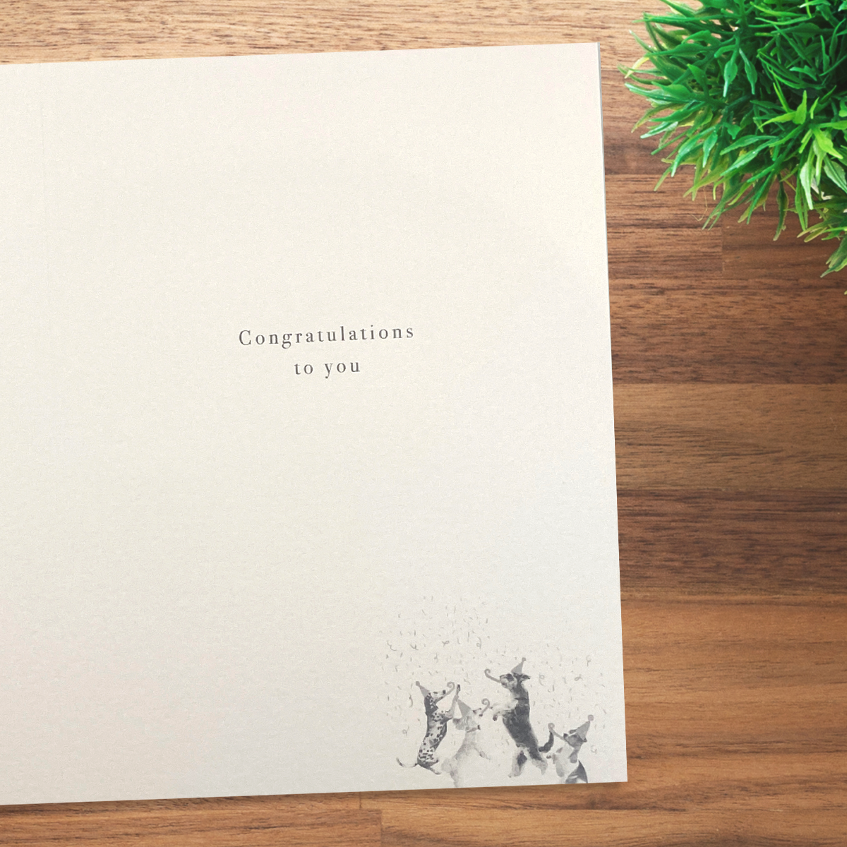 Congratulations Card - Dug's Diary Dog Party