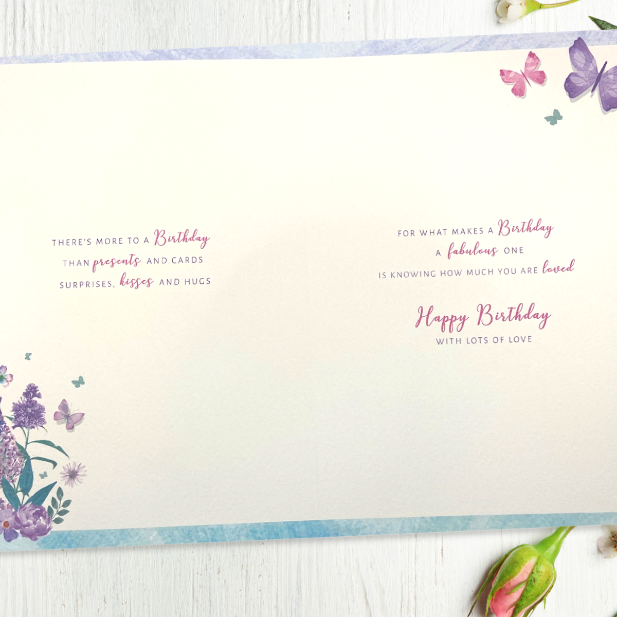 Daughter Birthday Card - Lasting Impressions Butterfly