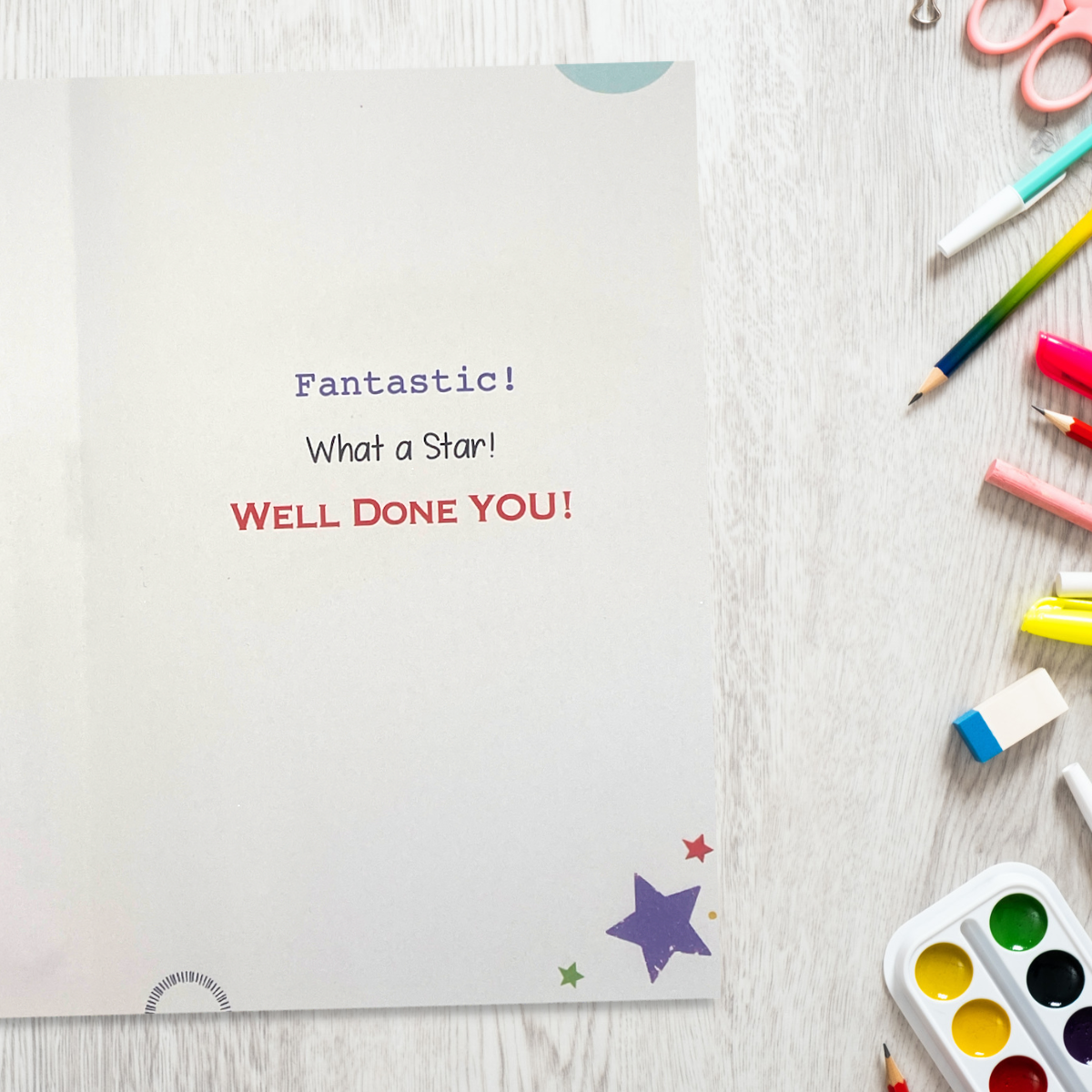 Passed Exams Card - Signature Well Done