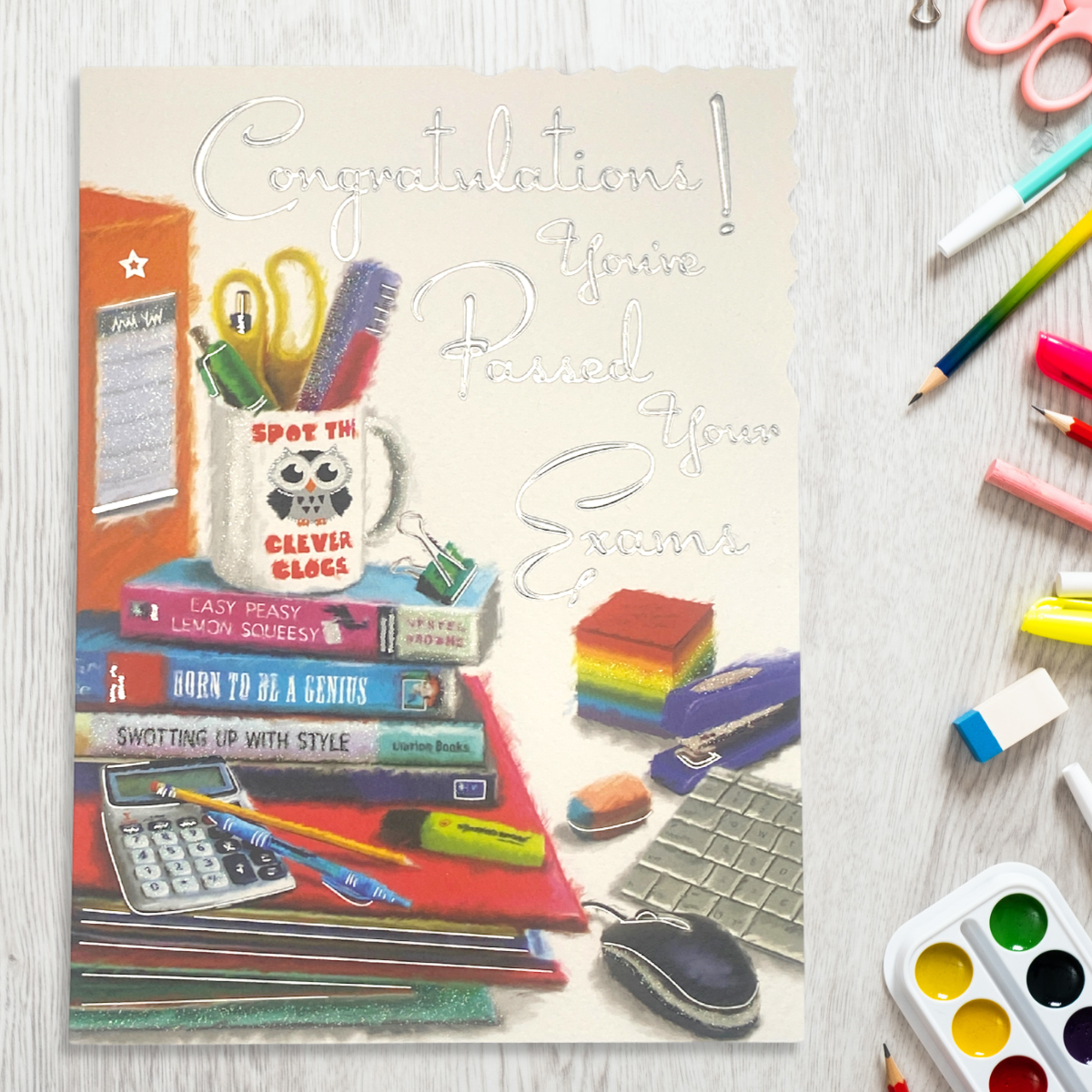 Passed Exams Card - Velvet Sparkle Books