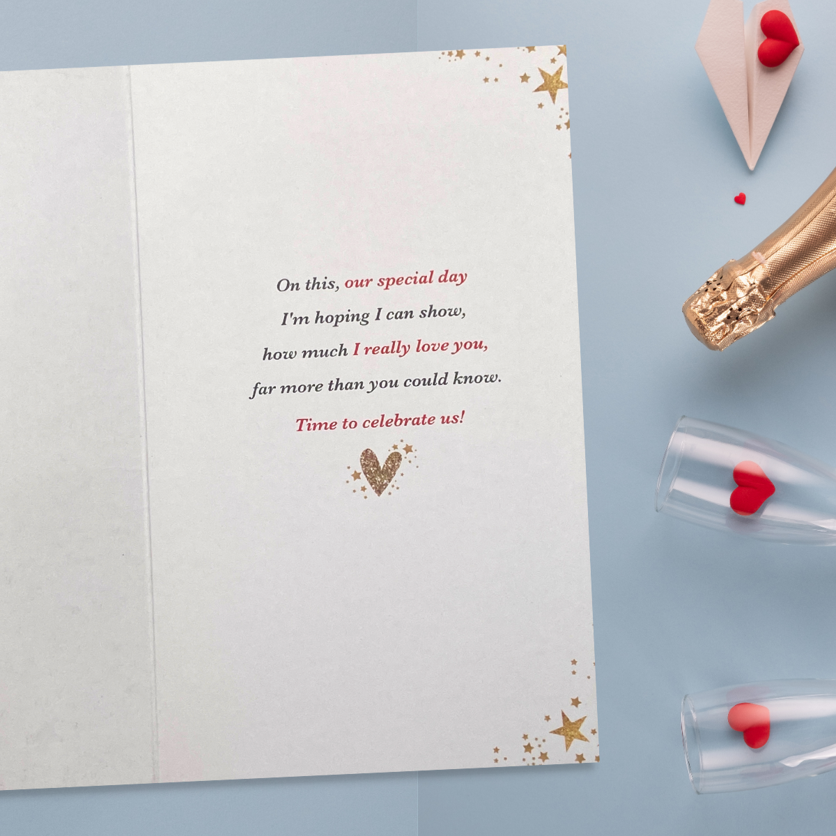 Husband Anniversary Card - Words To Cherish