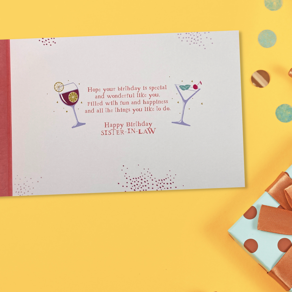 Sister-In-Law Birthday Card - Sunny Daze