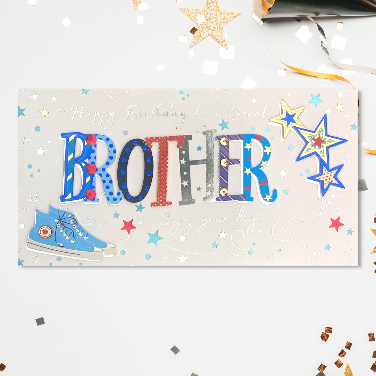 Brother Birthday Card - More Than Words Embellished