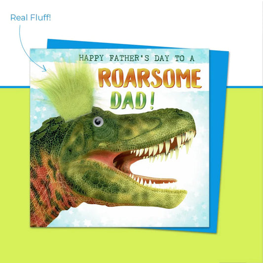 Dad Father's Day Card - Fluff Roarsome