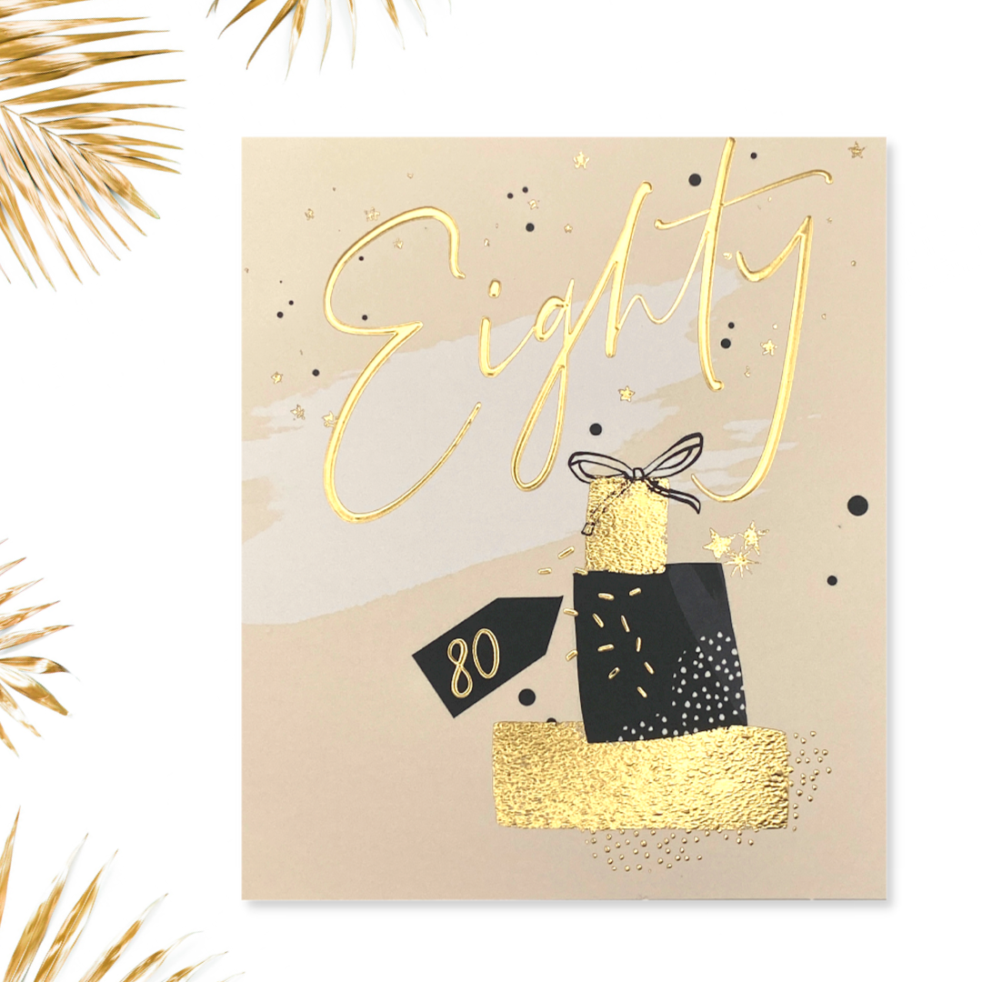 80th Birthday Card - Starstruck Gifts