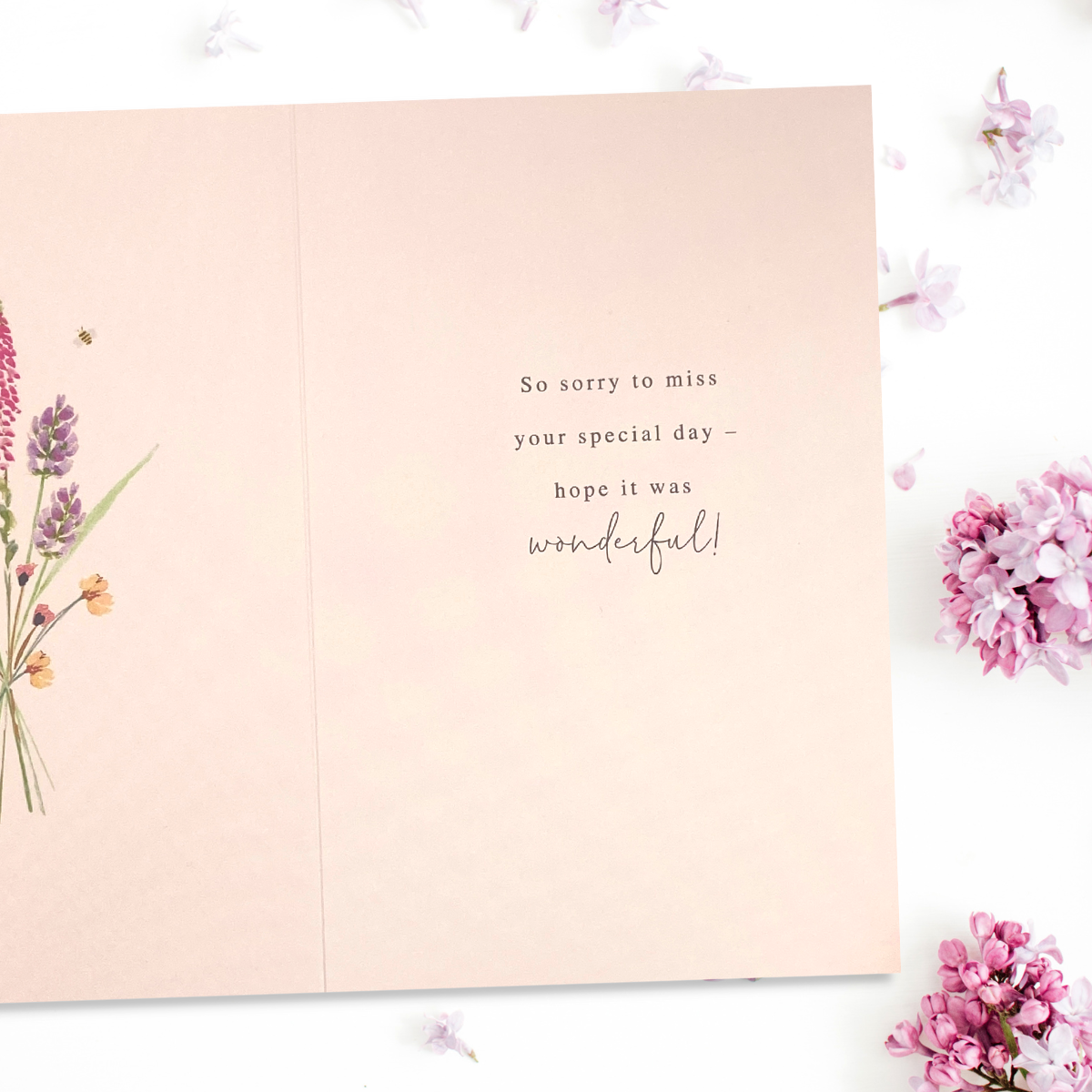 Belated Birthday Card - Wild Flowers