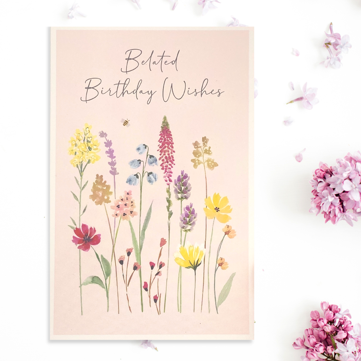 Belated Birthday Card - Wild Flowers