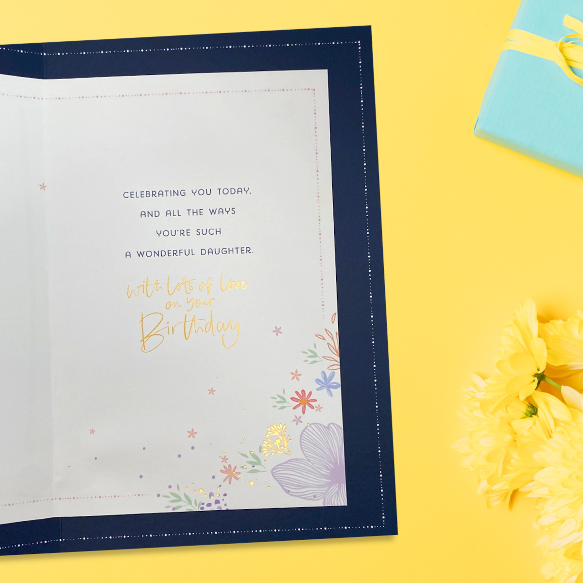 Daughter Birthday Card - Indigo Blush Balloons
