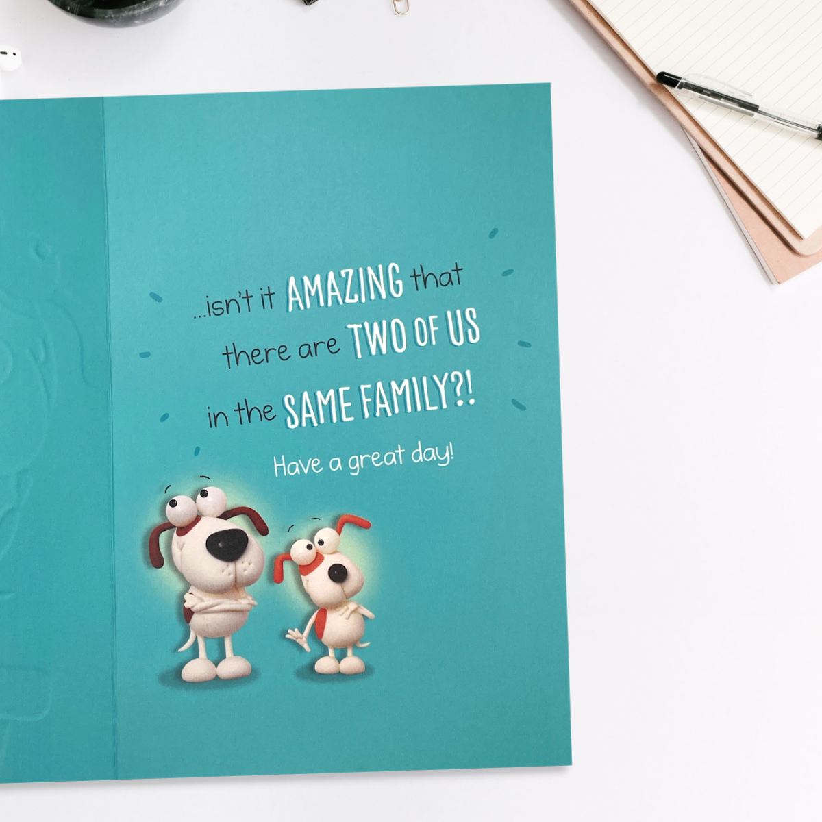 Open Father's Day Card - Looks, Personality & Charm