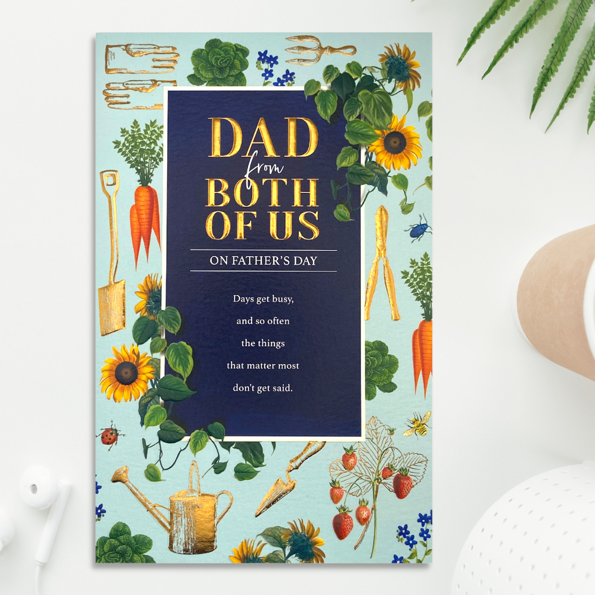 Dad From Both Of Us Father's Day Large Card - RHS