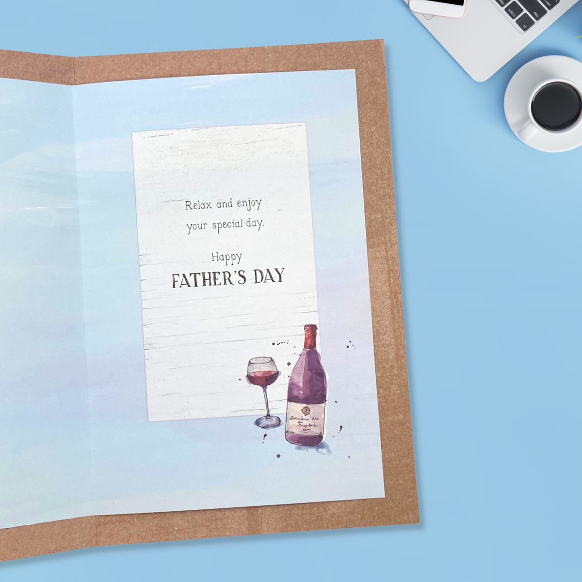 Dad Father's Day Card - Simply Traditional Cheers