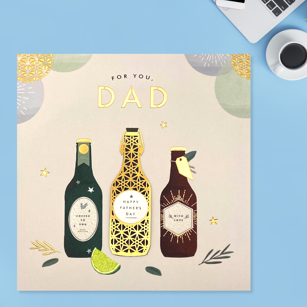 Dad Father's Day Card - Apothecary For You Decoupage
