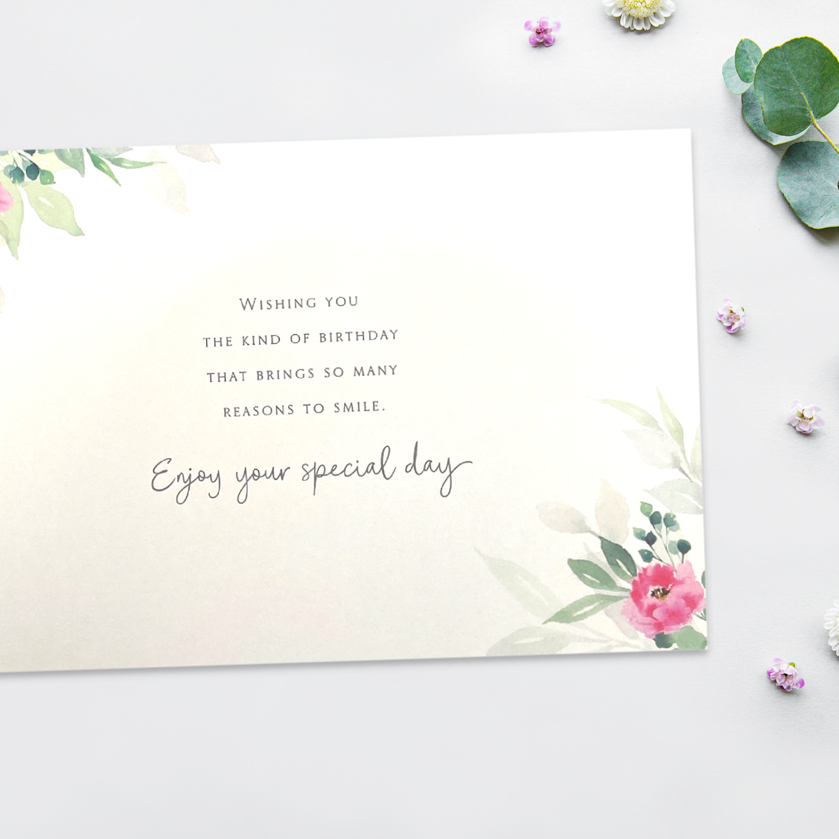 Mum Birthday Card - Decorated Text