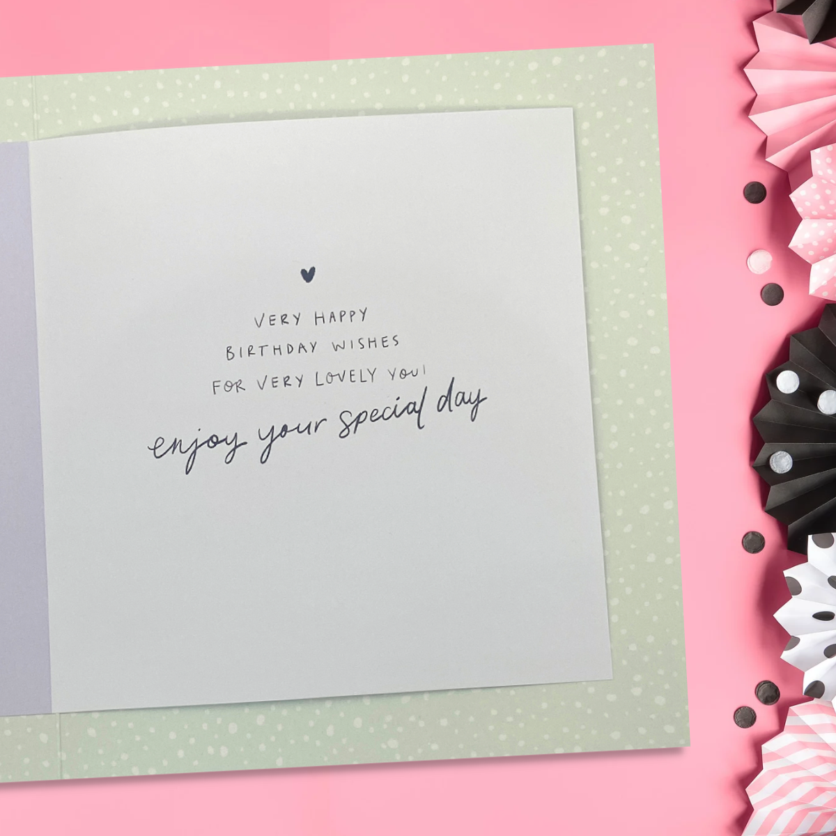 Mum Birthday Card - Decoupage Flowers & Rainbow