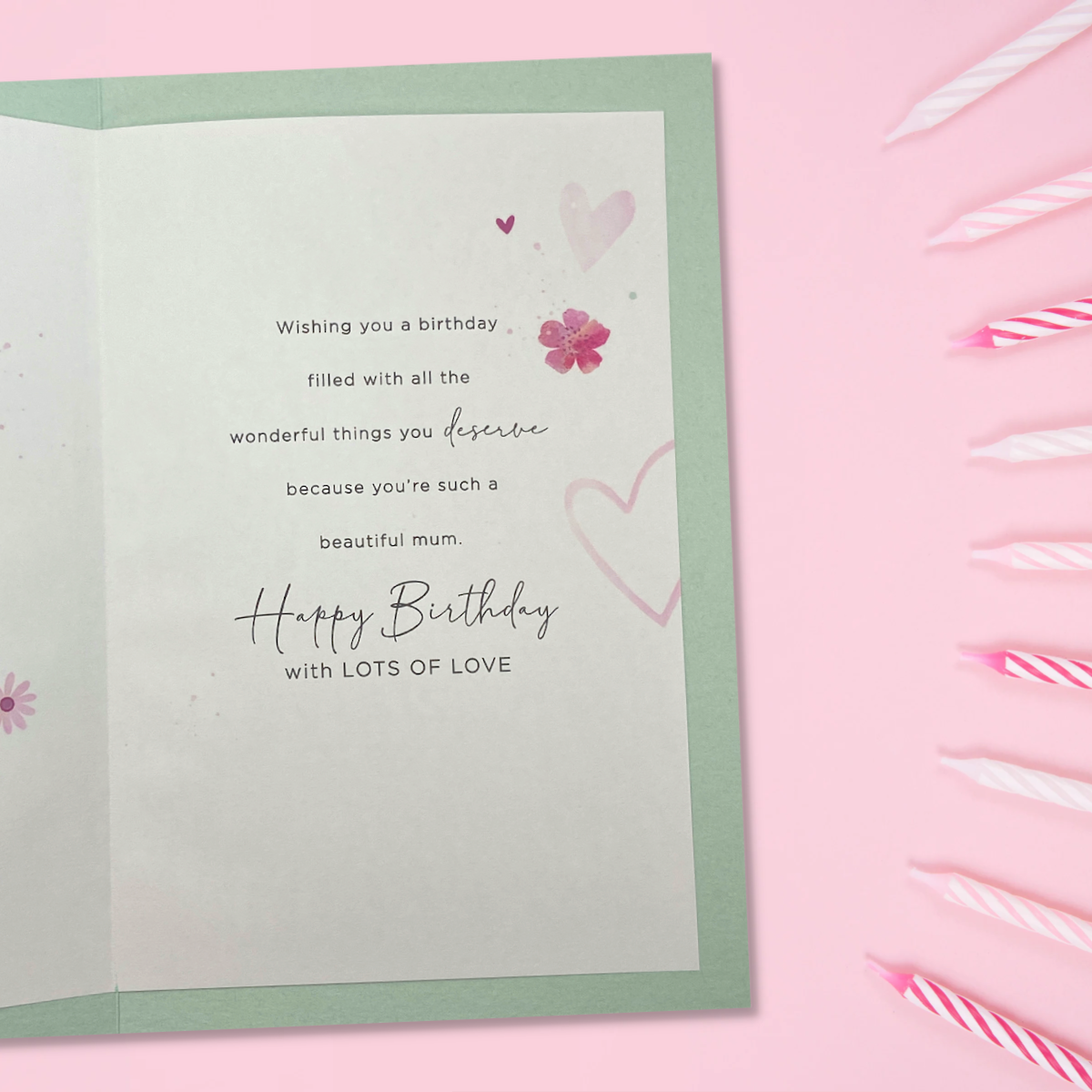 Mum Birthday Card - Thinking Of You