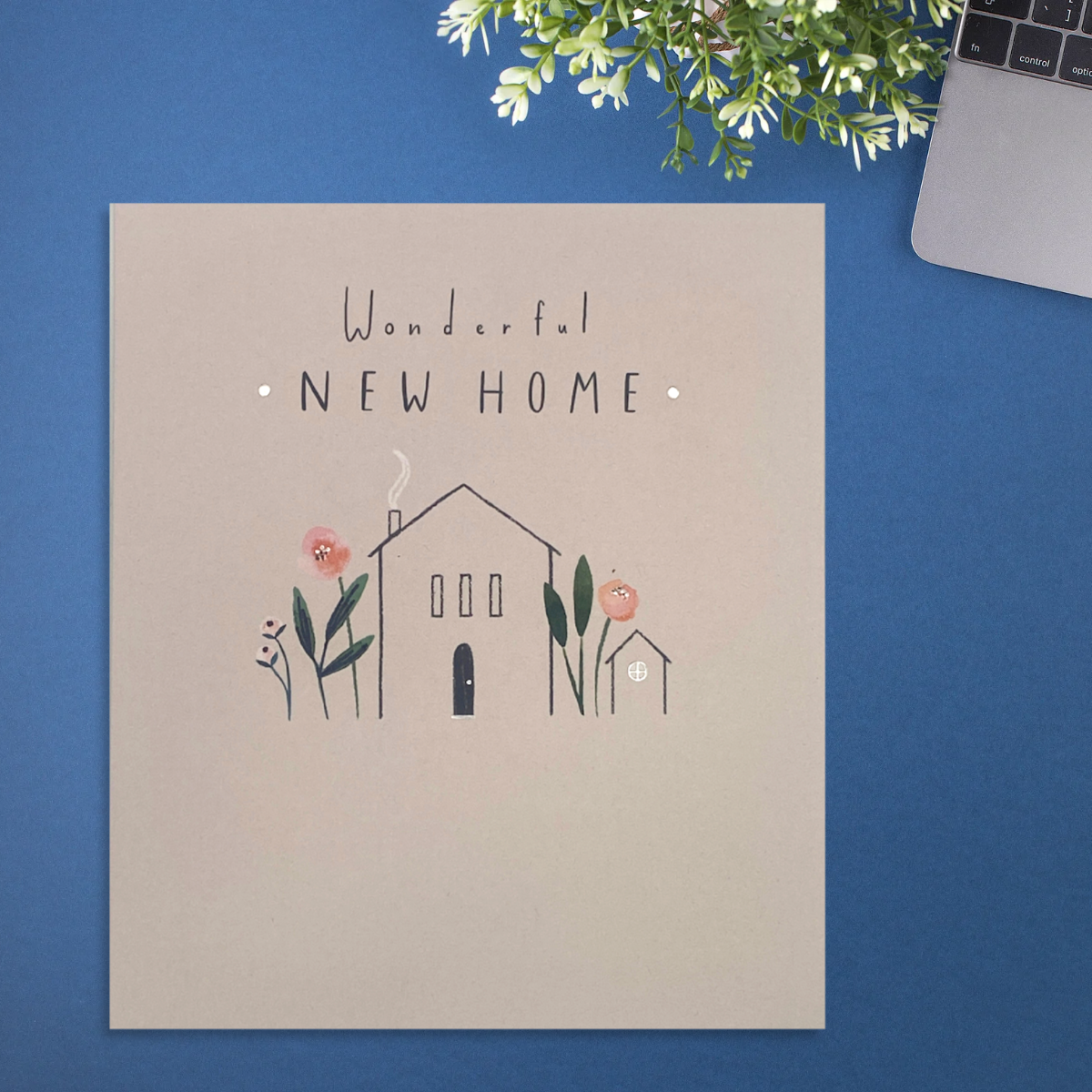 New Home Card - Wonderful New Home Sketch