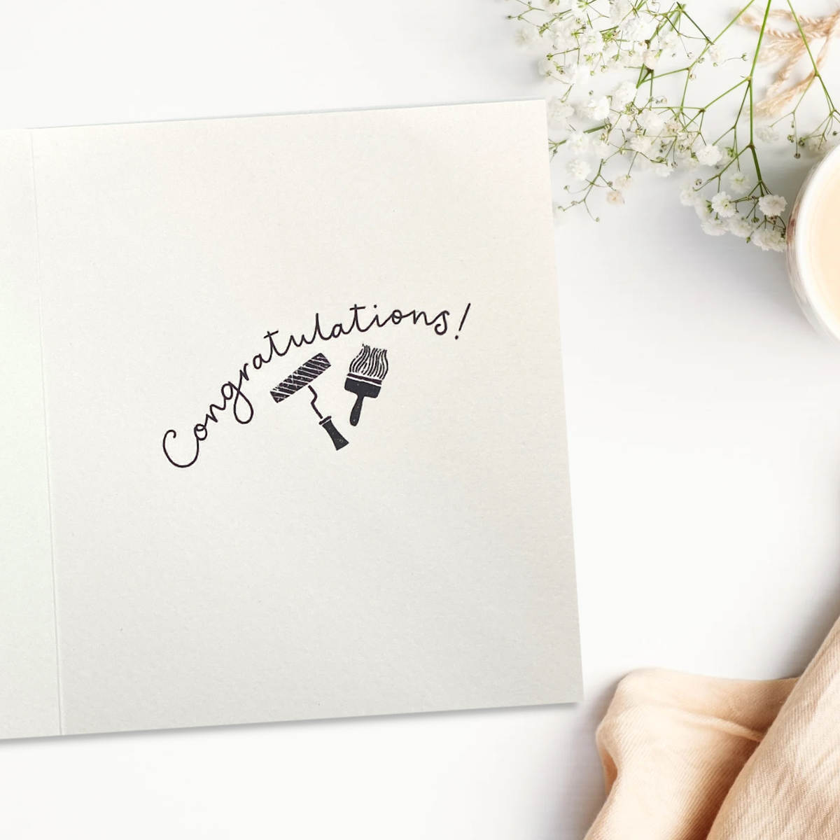 New Home Card - Paint Brush & Roller