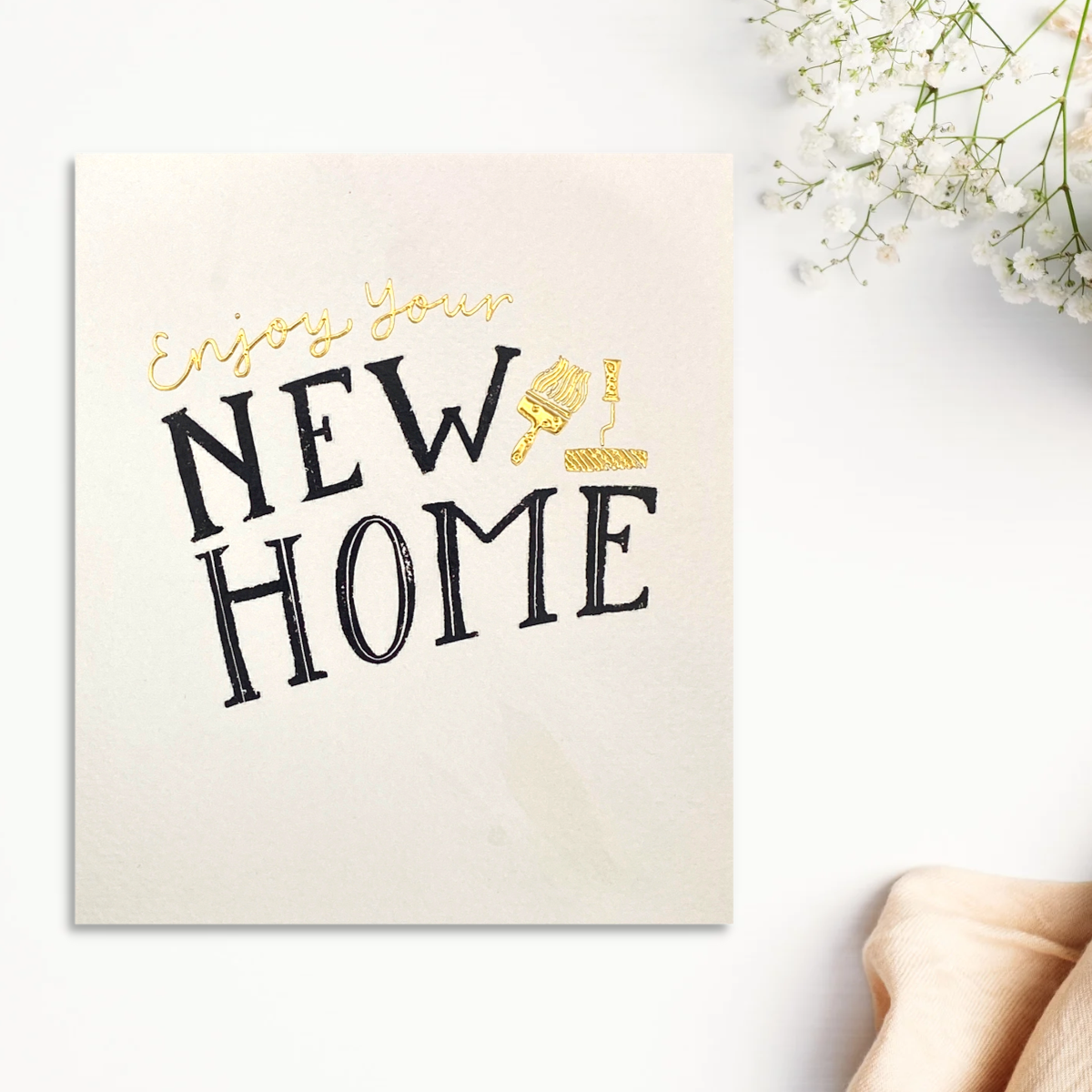 New Home Card - Paint Brush & Roller