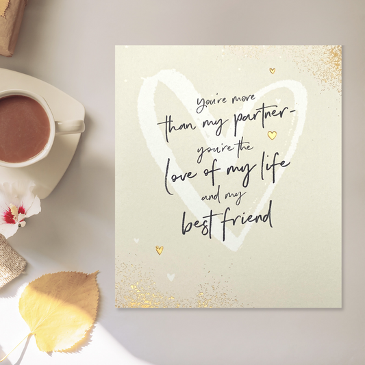 Partner Anniversary Card - My Best Friend