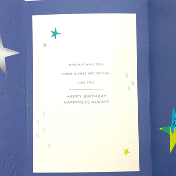 Son Birthday Card - Reach For The Stars