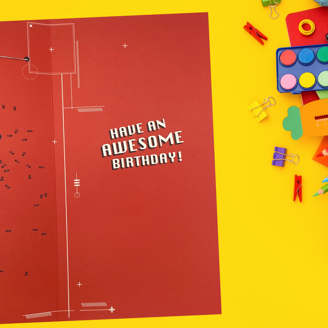 7th Birthday Card - Marvel Spiderman With Badge