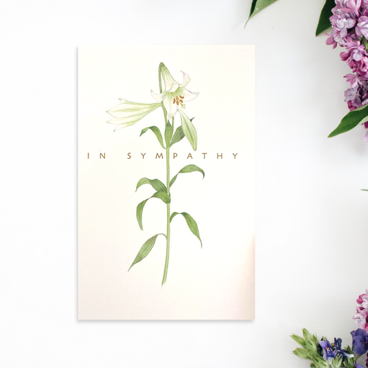 Sympathy Card - Simply Precious Snowdrop