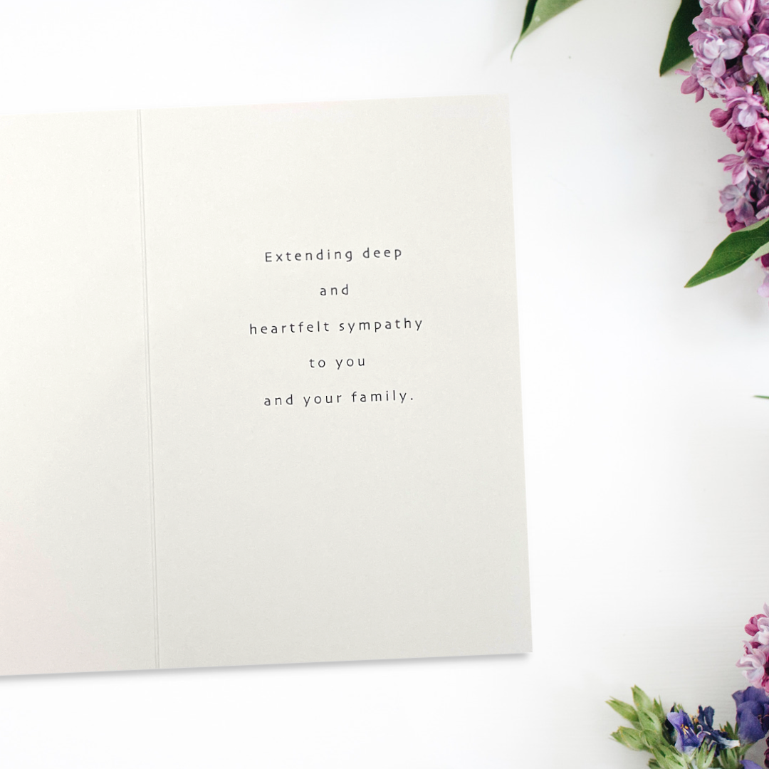 Sympathy Card - Simply Precious Snowdrop