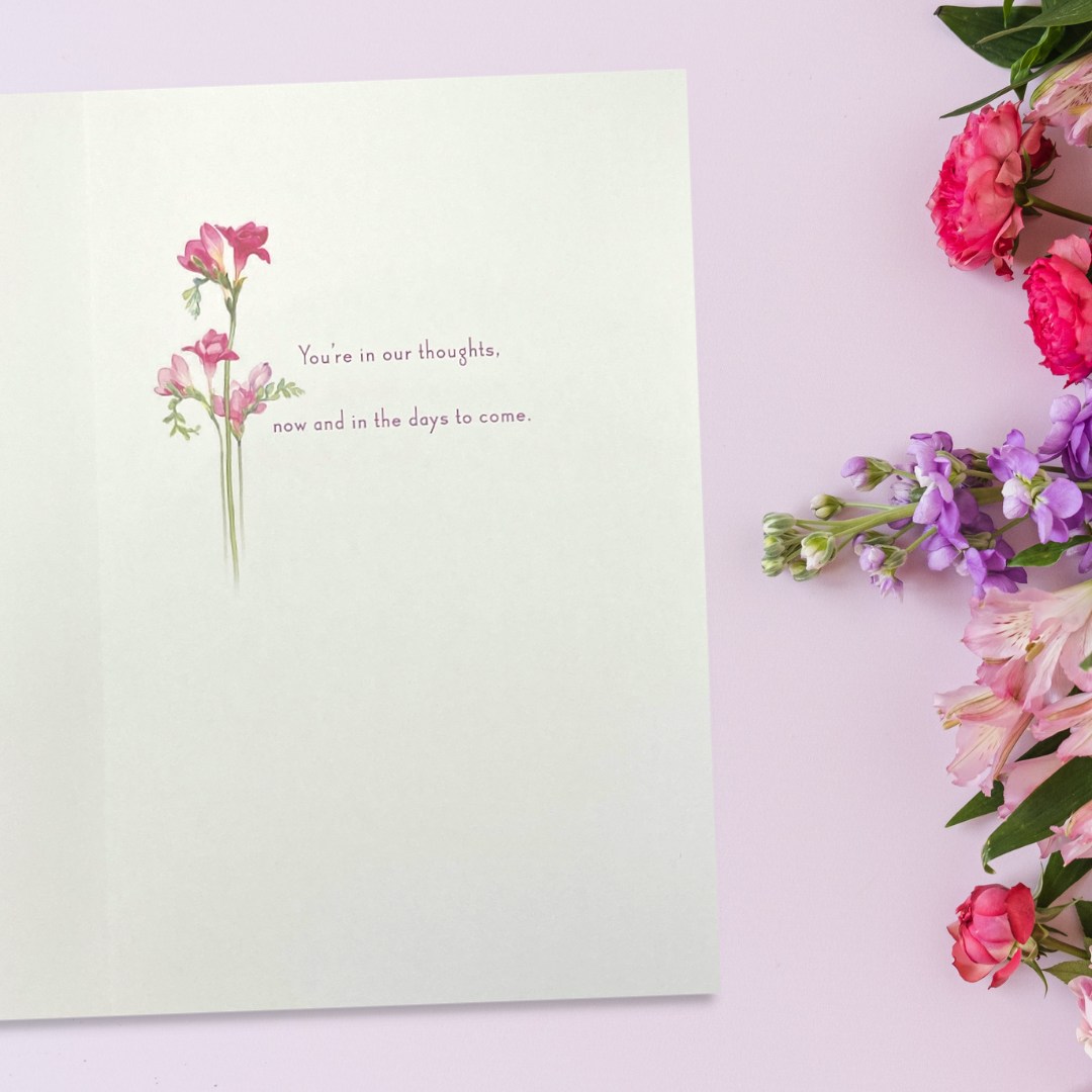 Sympathy Card - Iridescence Freesia