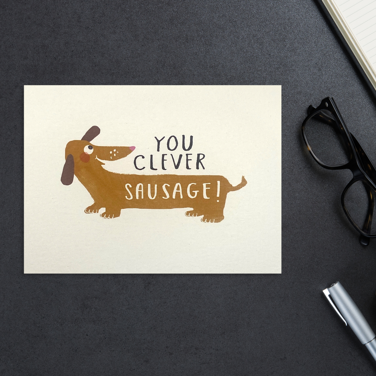 Congratulations Card - Kindred You Clever Sausage Dog
