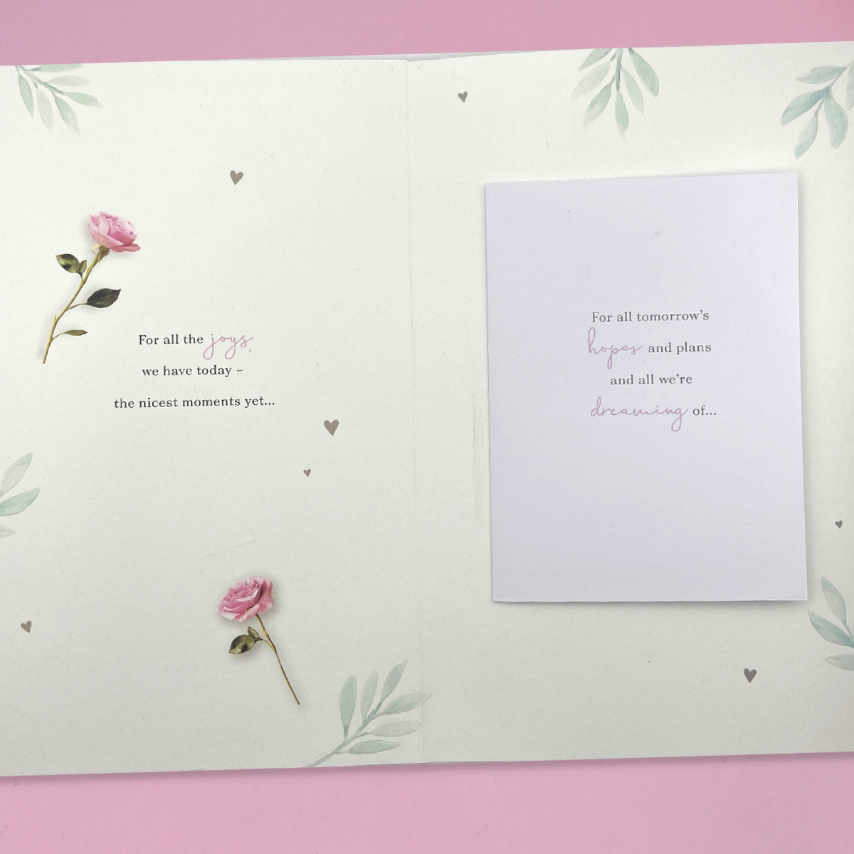 Wife Anniversary Card - Decoupage Flutes Large