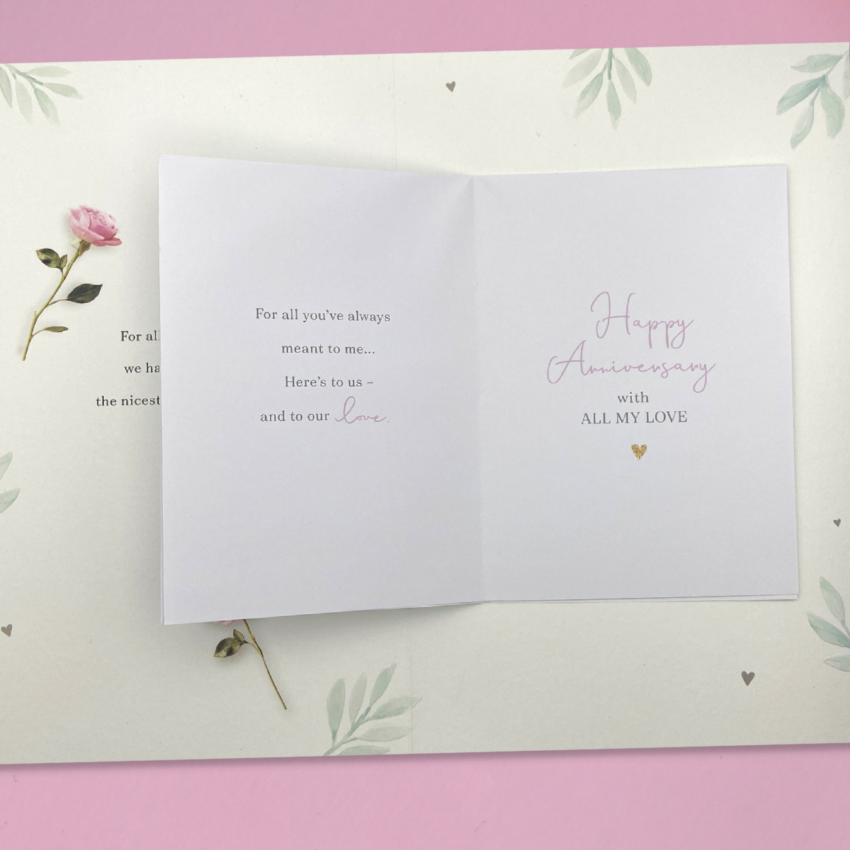 Wife Anniversary Card - Decoupage Flutes Large