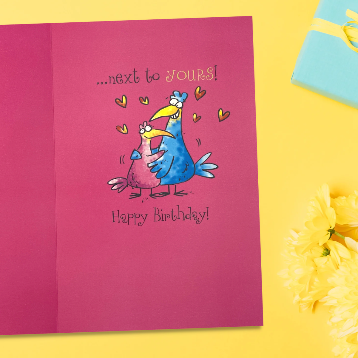 Wife Birthday Card - Cartoon With Badge