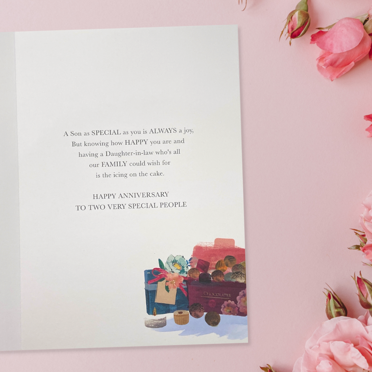 Son & Daughter-In-Law Wedding Anniversary Card - Moments In Time