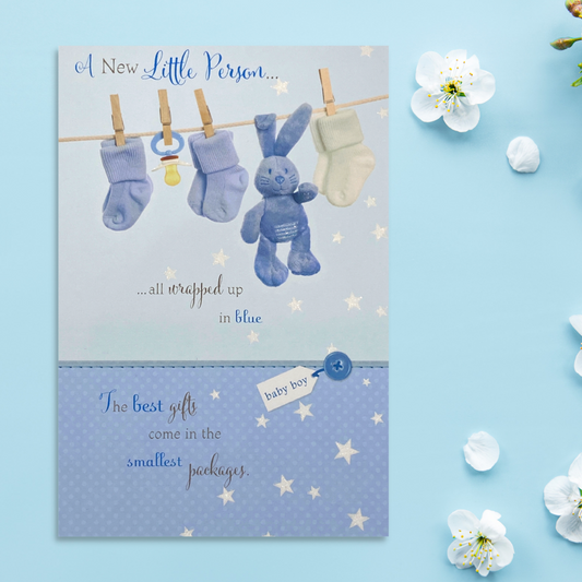 Baby Boy Card - New Little Person