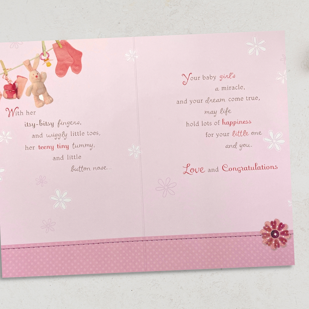 Baby Girl Card - New Little Princess