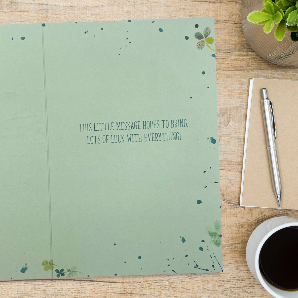 Good Luck Card - 4 Leaf Clover