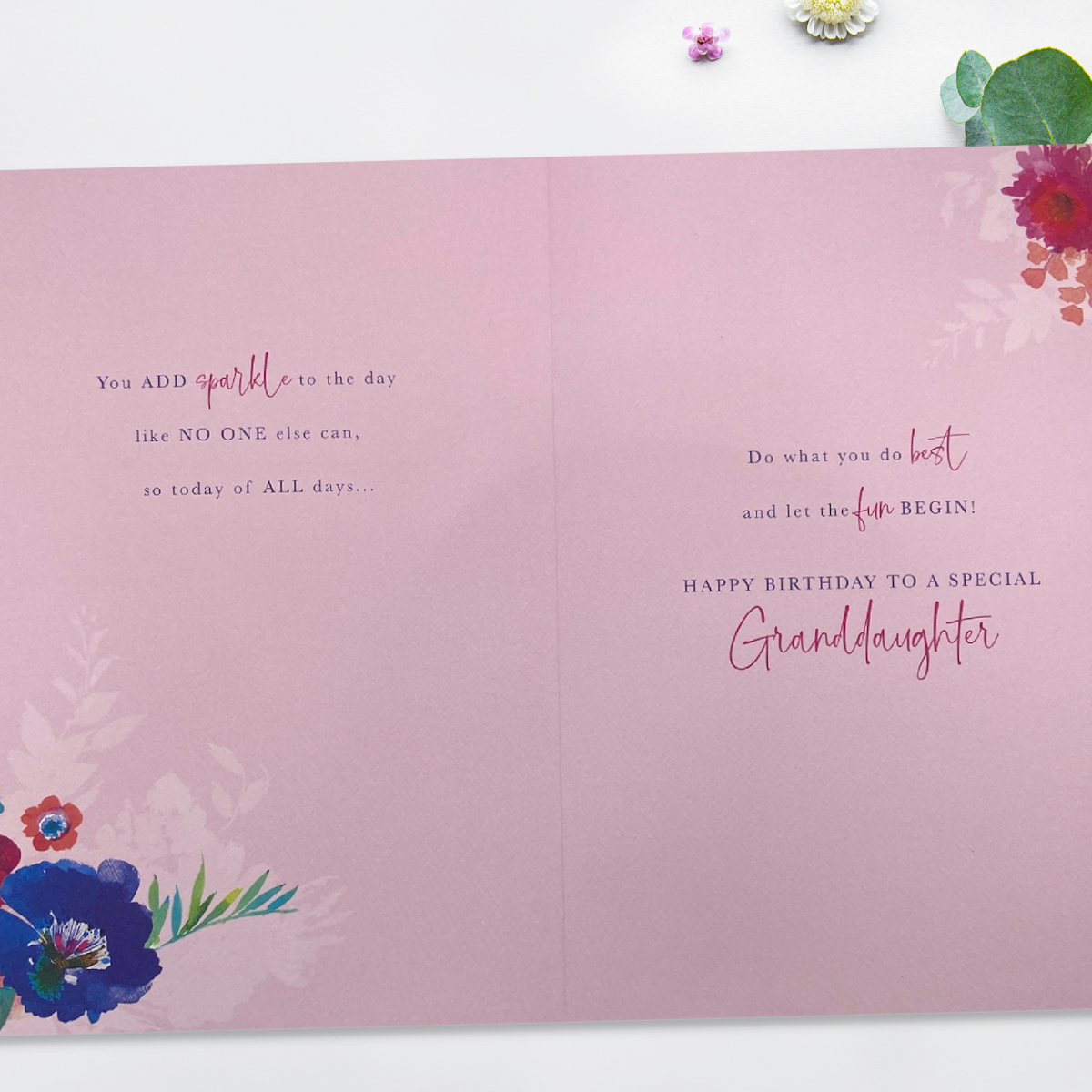 Granddaughter Birthday Card - Rococo Gift Bags