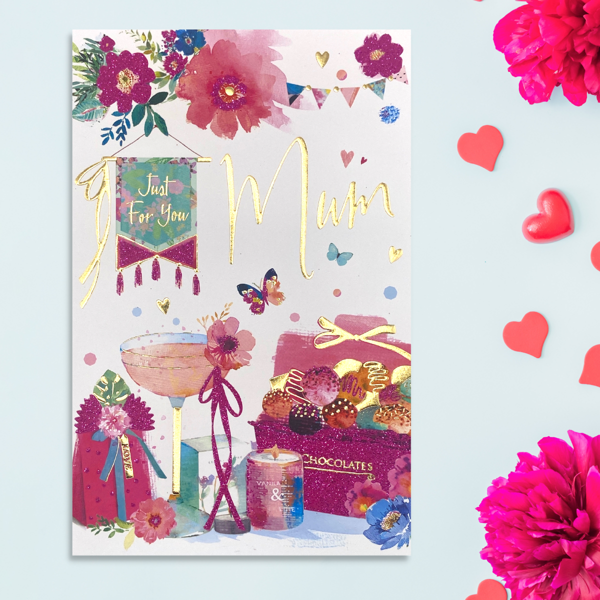 Mum Birthday Card - Just For You Cocktail Large